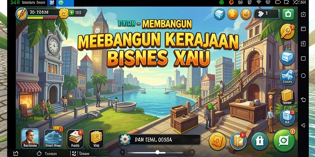 Screenshot 34R menunjukkan gameplay Tycoon yang seru dan interaktif.
