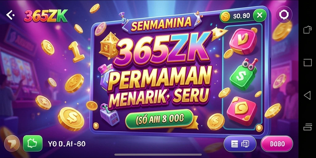 Screenshot gameplay 365ZK dengan tampilan slot yang menarik.
