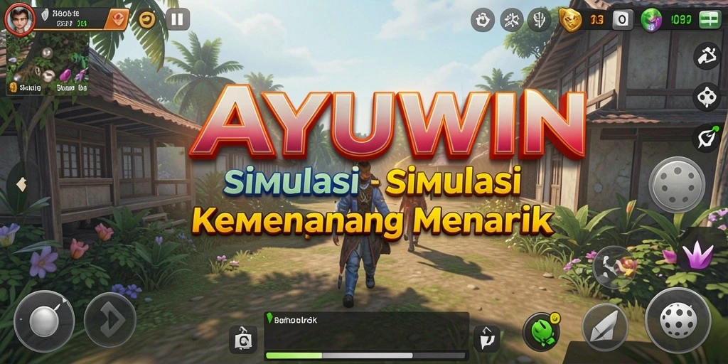 Tampilan menarik dari gameplay AYUWIN dalam simulasi kehidupan.