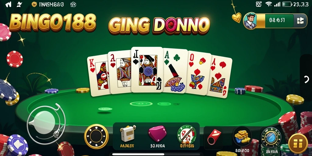 Tampilan gameplay seru BINGO188 dengan domino yang menarik.