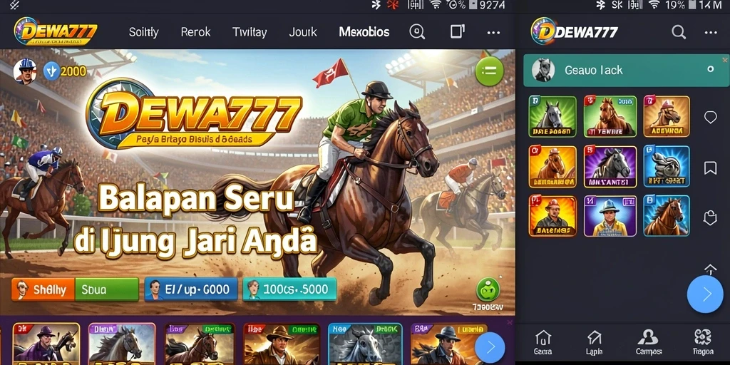 Gameplay seru DEWA777 dengan balapan penuh adrenalin.