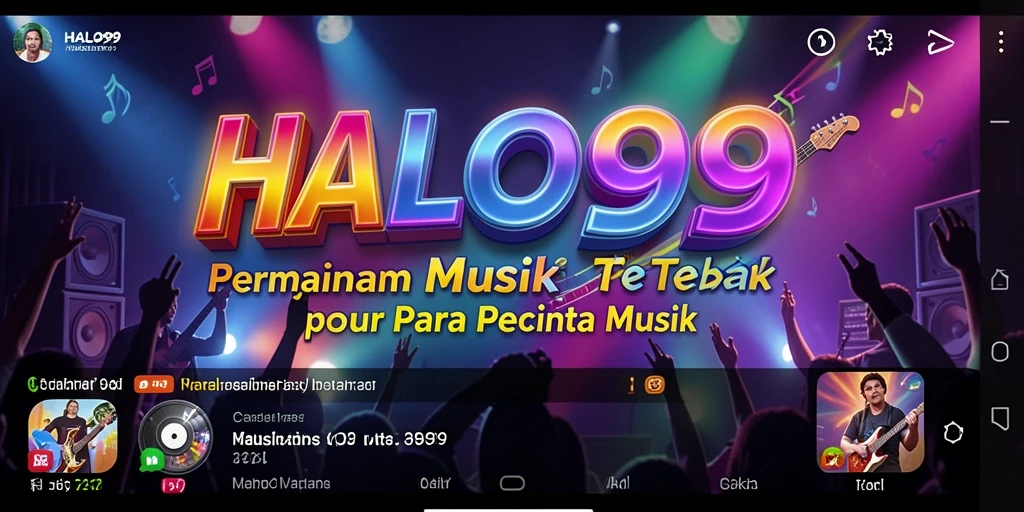 Tampilan permainan HALO99 yang menarik saat bermain musik.