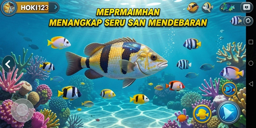 Gameplay HOKI123 menampilkan momen menangkap ikan yang mengasyikkan.