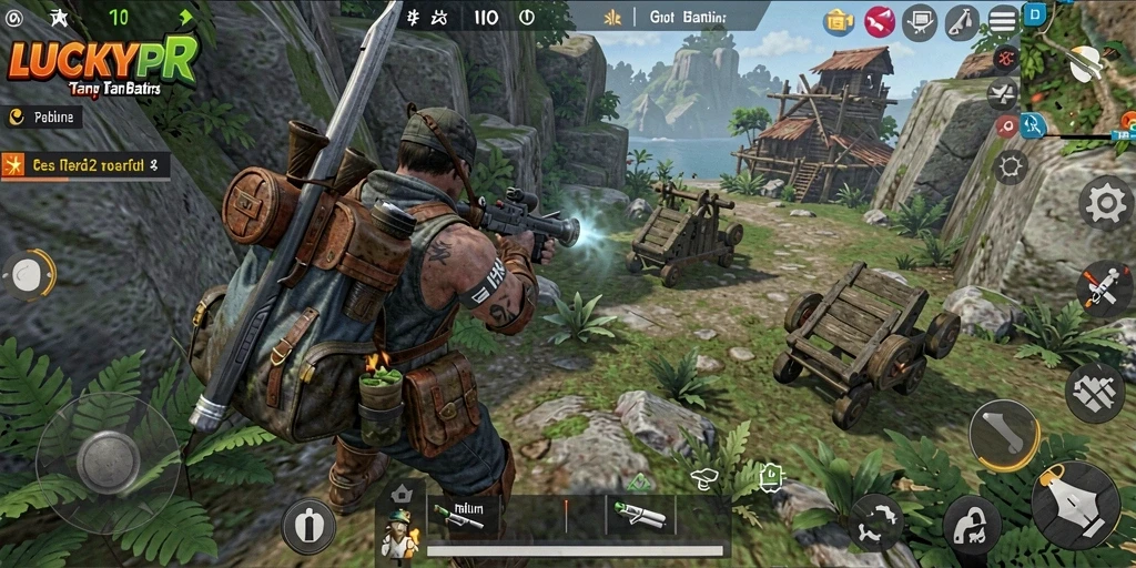 Tangkapan layar gameplay <strong>LUCKYRP</strong> menampilkan petualangan seru di dunia terbuka.