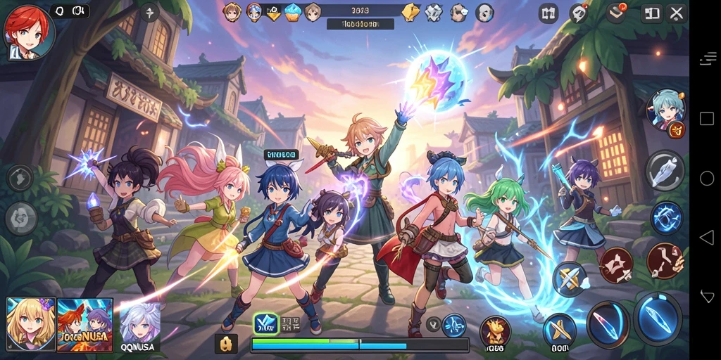 Tampilkan aksi heroik dalam permainan Anime yang mengagumkan.