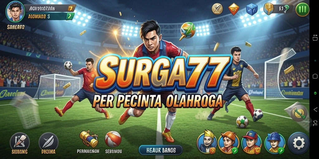 Gameplay seru dalam SURGA77 menampilkan kompetisi olahraga.